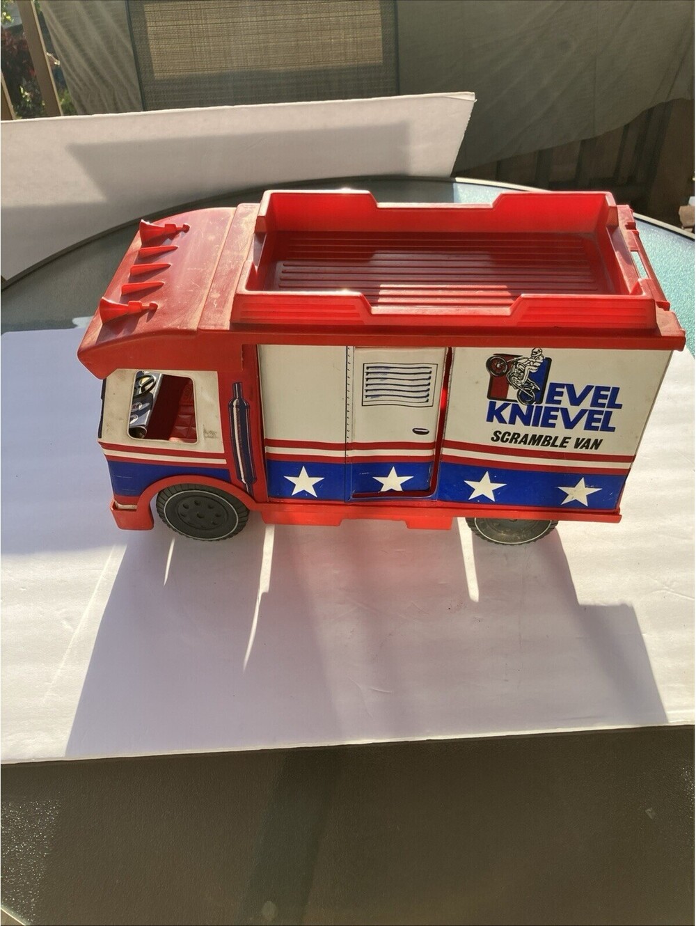 Vintage 1973 Original Evil Kenevil Scramble Van Ideal Toy Corp